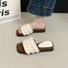 Small Fragrant Style Slippers Women Wear 2025 Summer New Internet Celebrity Versatile Cute Word Flat Bottom Seaside Cool Slippers