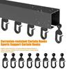 20pcs Rustproof Mosquito Netting Rings Smooth Sliding Hook Accessories Curtain Hooks  Tent