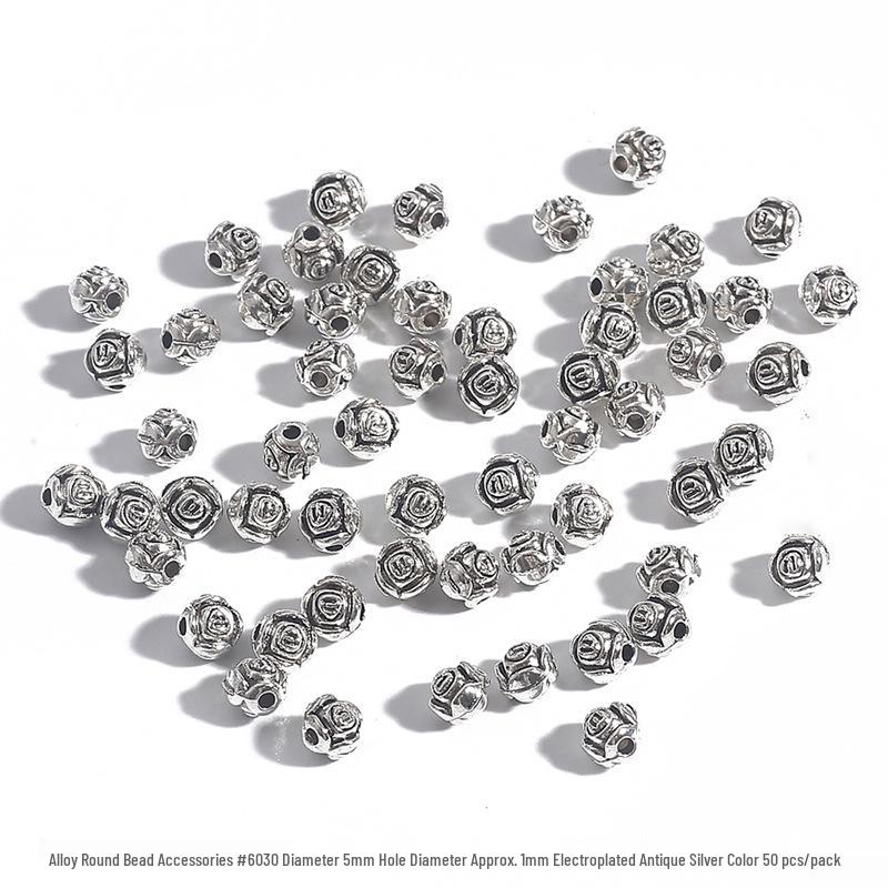 DIY Jewelry Accessories: Alloy Round Bead Spacer, Bracelet & Necklace Connectors, Pendant Buckle