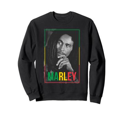 Bob Marley Official Photo White Sweatshirt
