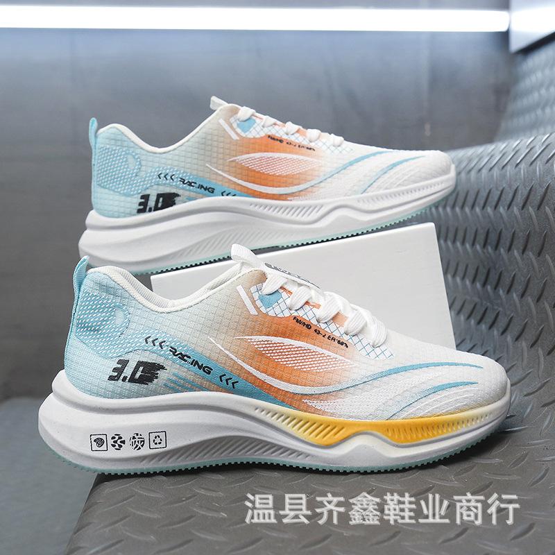 New trendy men's shoes casual versatile soft sole spring and summer ultra-light sports breathable middle school student running men's shoes