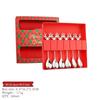 Reindeer-Themed 304 Stainless Steel Coffee and Dessert Mixing Spoon Gift Set In Cute Christmas Box