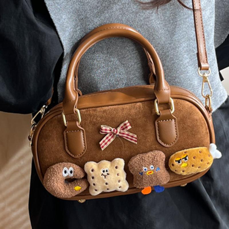 High-end, Stylish Checkered Bag, Fashionable Crossbody Bag, Hand-held Bowling Bag