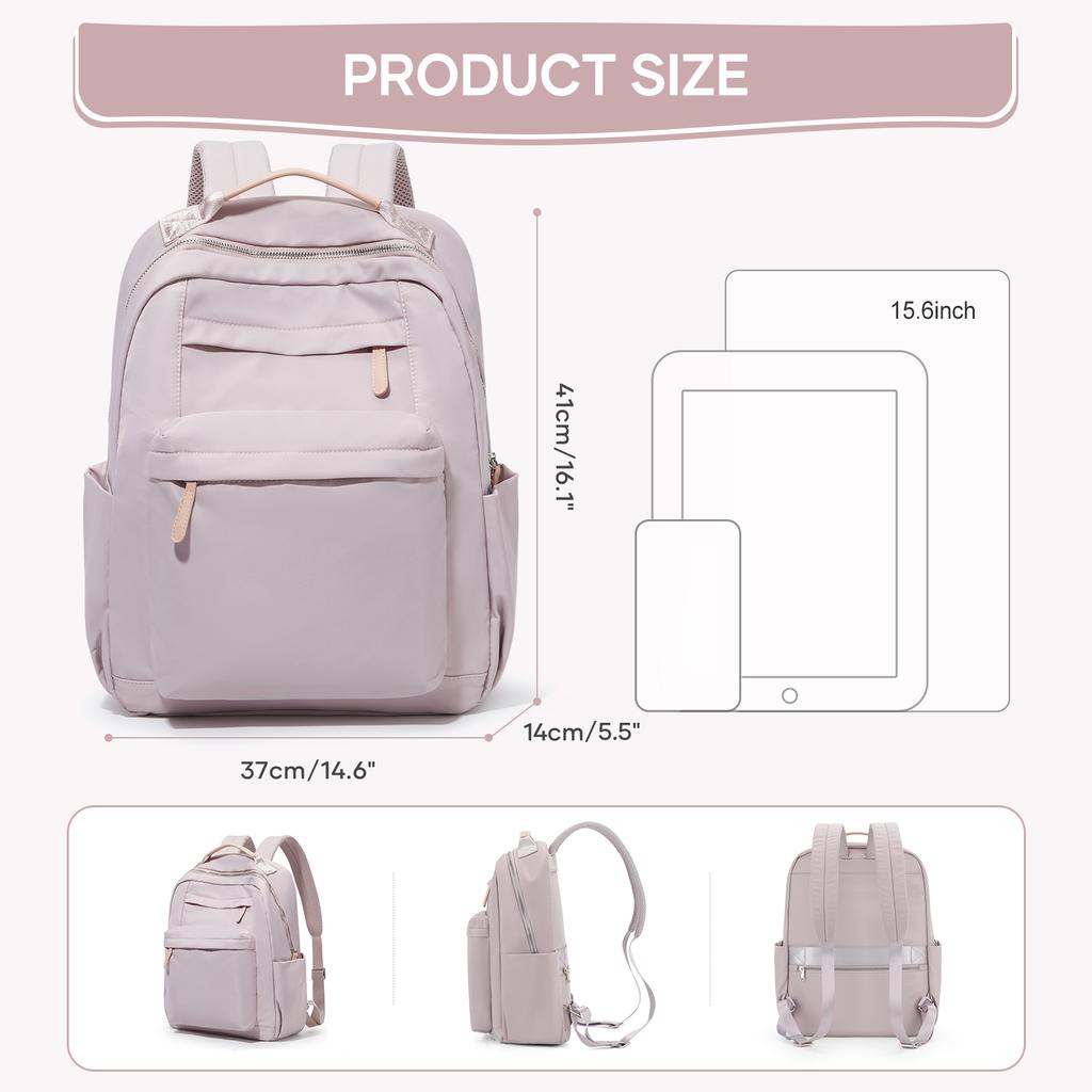 Trendy School Backpack for Girls Waterproof Nylon Rucksack Teenager Large Capacity Kawaii Student School Bag  Cute BookBag