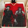 1PZ Coperta in Flanella con Stampa Black Butler, Alta Qualità per Tutte le Stagioni, Decorazione per la Casa, Calore e Comfort, Perfetta per Regali di Natale