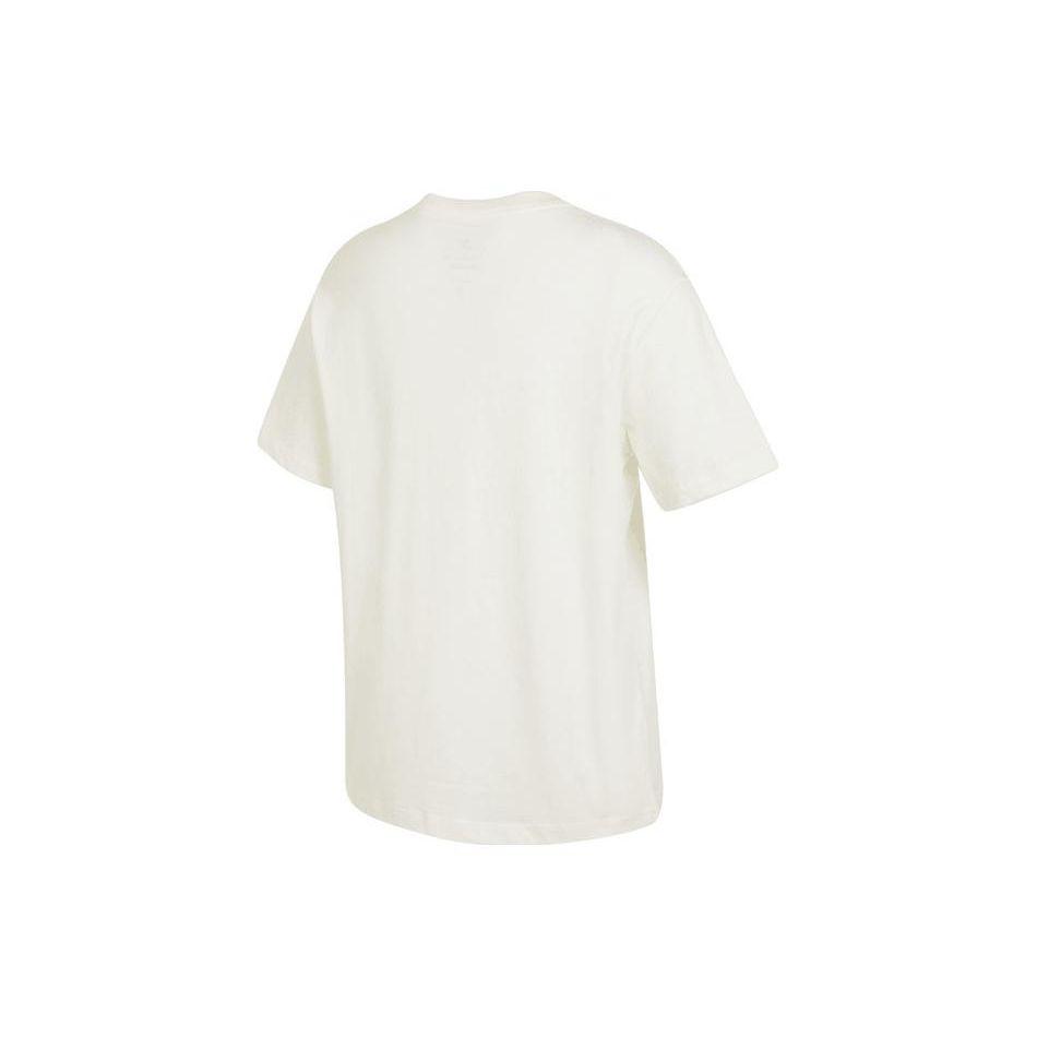 Nike Letter Print Round Neck American Vintage Short Sleeve T-Shirt Women T-Shirt Off-White FB8204-133