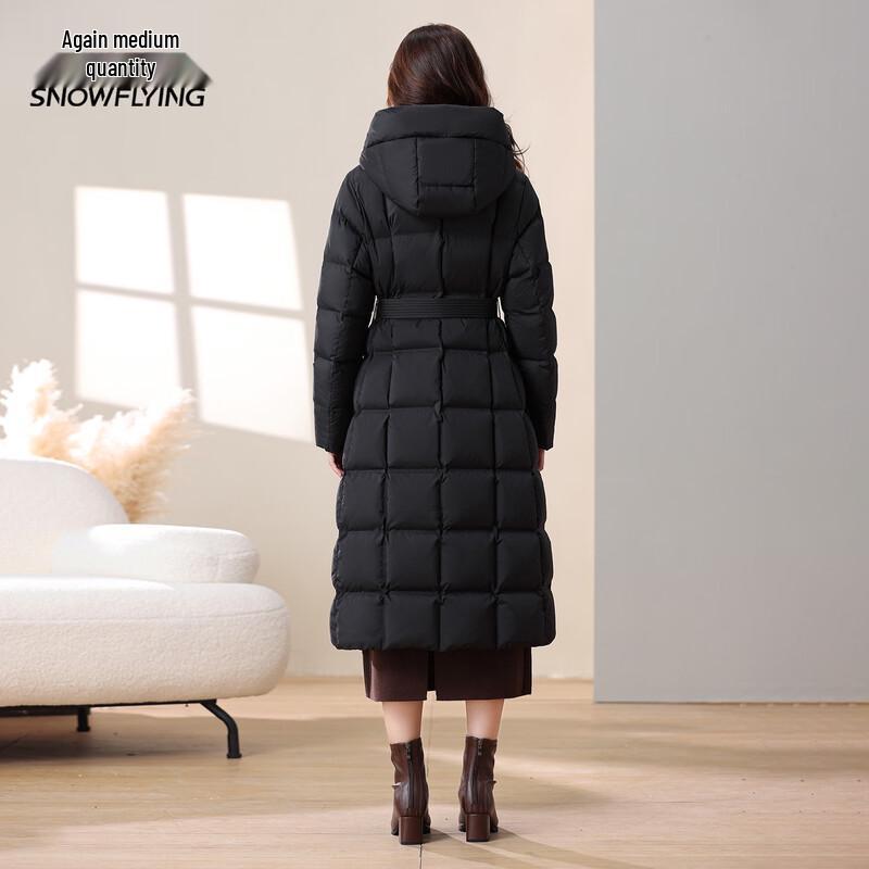 XueZhongFei Women's Long Hooded Down Jacket