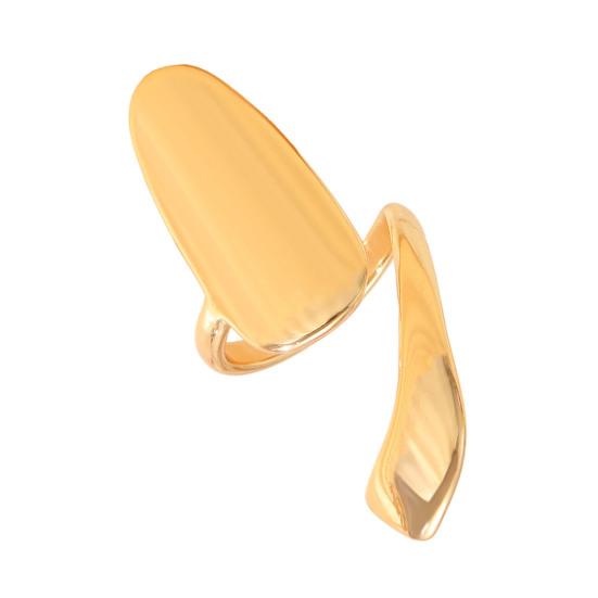 

Nail Ring Lightweight Adjustable Size Mirror Metal Surface Non-Falling Off Nail Art Jewelry A