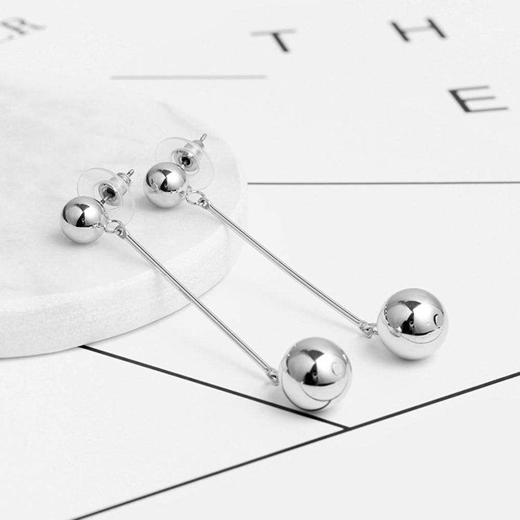 Stylish Tassel Ball Pendants Women Alloy Earring Ear Stud Jewelry Gifts