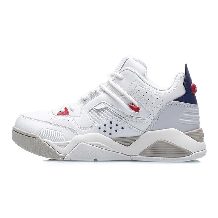 Li Ning Synthetic Leather, Artificial Leather Cushioning Slip Resistant Abrasion Resistant Low top AGBR022-2
