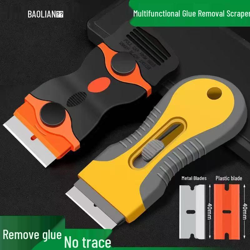 Multi-Functional Plastic Scraper for Screens and Glass - Safe Glue and Stain Remover