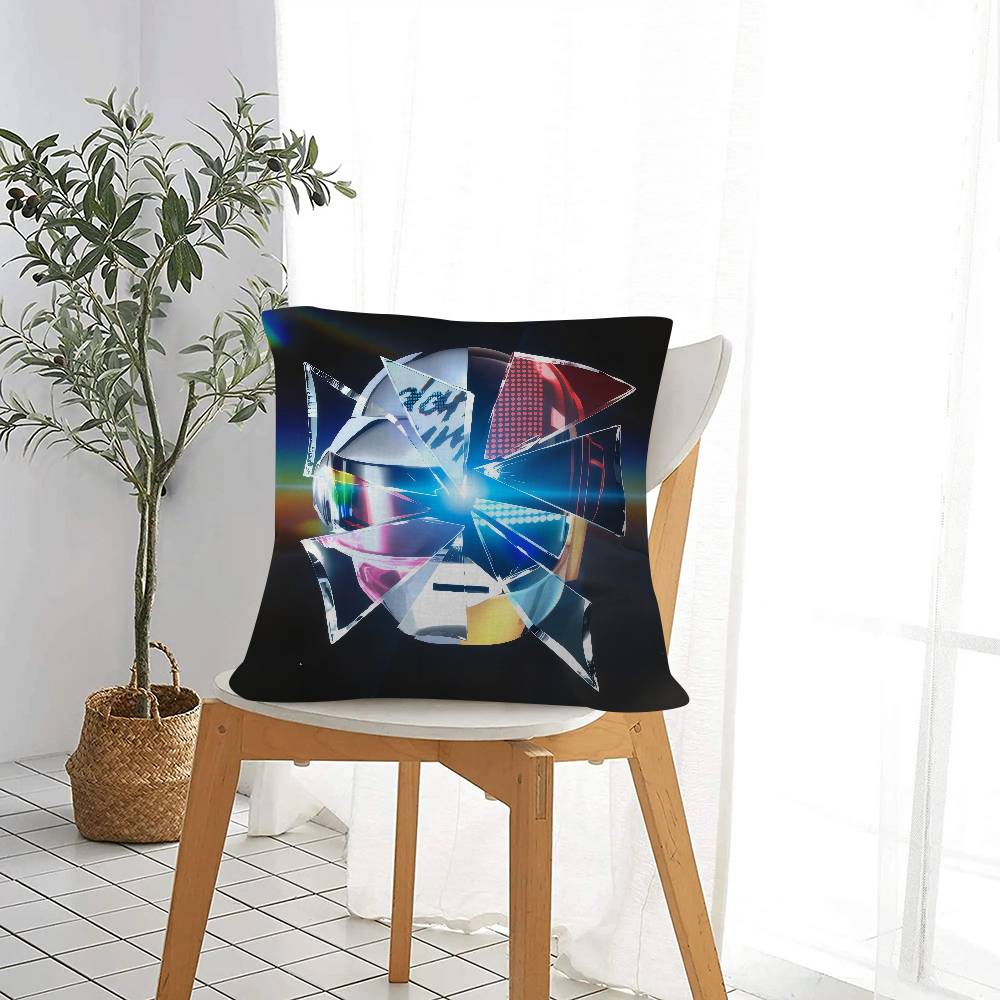 Around The World Daft Punk Pillow Cushion Cover Pillowcase Living Room Sofa Home Decor
