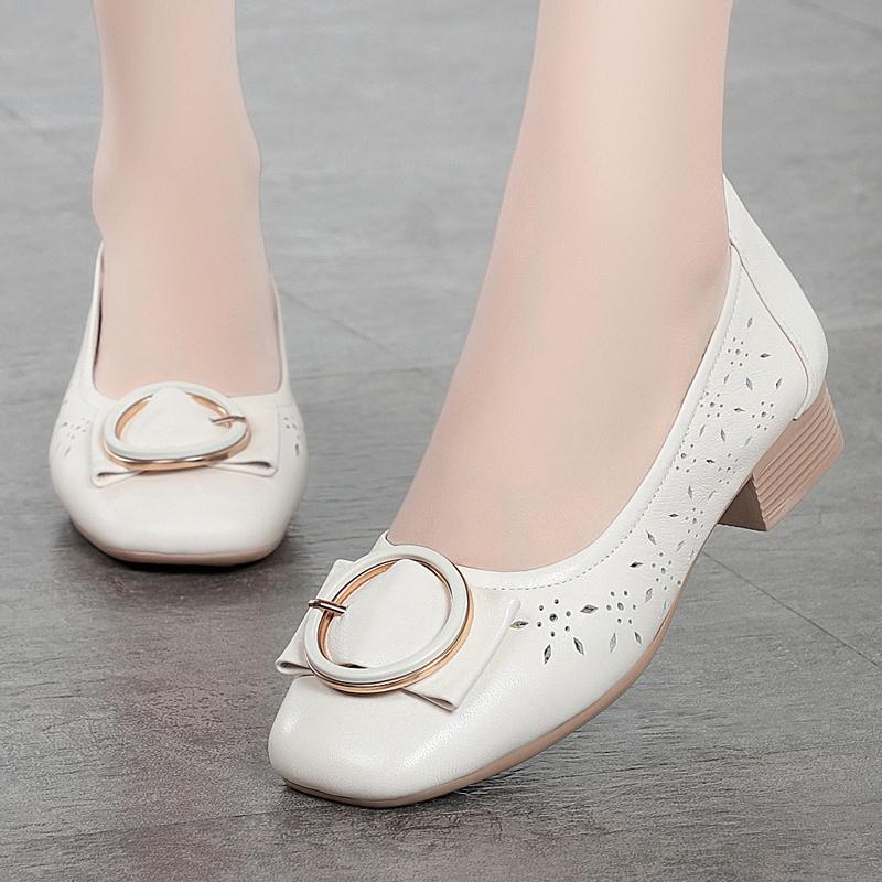 

Fashion AIYUQI Peas Shoes Women 2025 New Genuine Leather Women s Spring Shoes Large Size 41 42 43 Middle-aged Women Work Shoes 43
