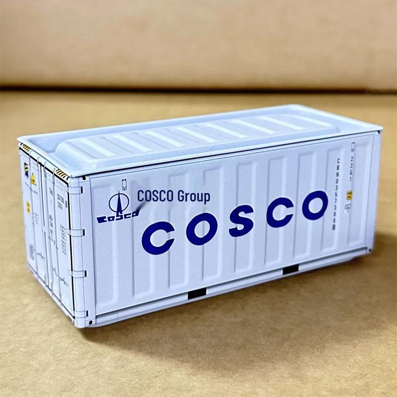 Miniature Tinplate Shipping Container Display Box for Figurines - Trendy Collectible Ornament & Storage Gift