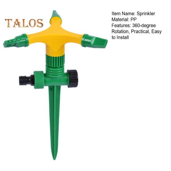 360-Degree Rotating Lawn Sprinkler Large Area Coverage Adjustable Garden Watering System Easy To Install Sprinkler with Stake