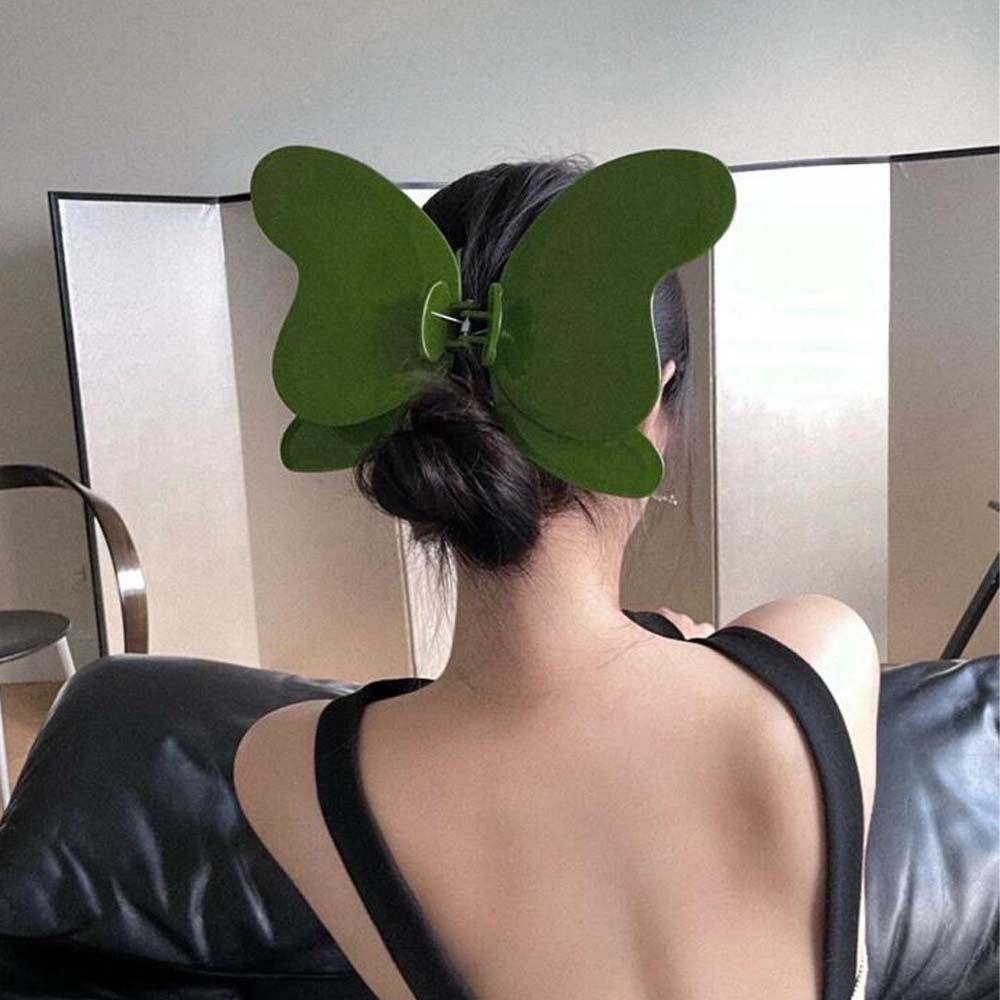 

Double Butterfly Korean Style Hair Claw Shark Grab Clip Women Hair Accessories Butterfly Hair Claws