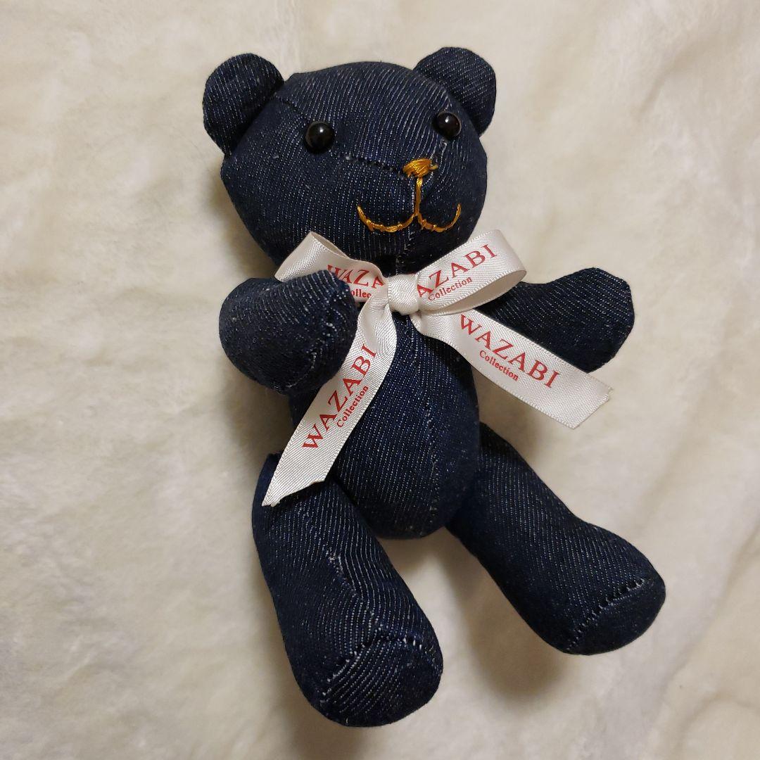 

[USED] WAZABI Denim Teddy Bear