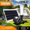 500W Professionelles Solar-Wasserpumpen-Set - 800L/H Hohe Durchflussrate mit PET-Solarplatte für Vogelbad Pool Teich Dekoration 4