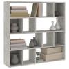 Bookshelf Room Divider Concrete Grey 105 x 24 x 102 cm