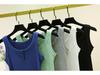 Women's Slim Fit Round Neck Sleeveless Camisole Top - Stretchy, Solid Color, Anti-Exposure Inner Wear