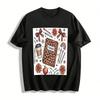 Leopardenmuster Lehrer-Thema Lässiges Oberteil Für Damen Reines Baumwoll-T-Shirt