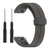 For Garmin Fenix 7/Forerunner 965/955/945/935 Silicone Band Black Buckle 22mm Watch Strap