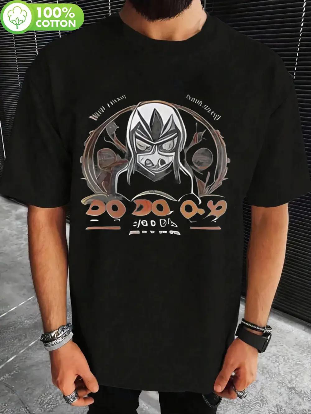 

Premium Black T-shirt with Cartoon Character Graphic - 100% Cotton S