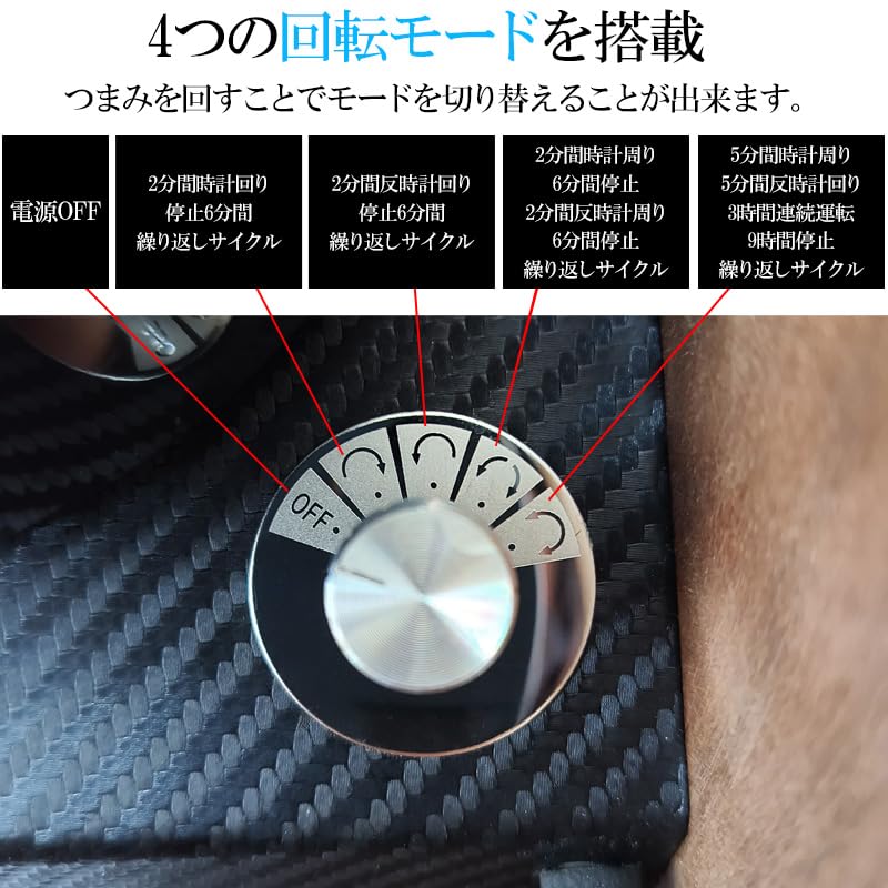 WNJAPAN Watch Winder for 2 Watches, Quiet, LED Illuminated, Automatic Watch Winding, Interior Design with Carbon Fiber Pattern, PU Leather, Wood Grain