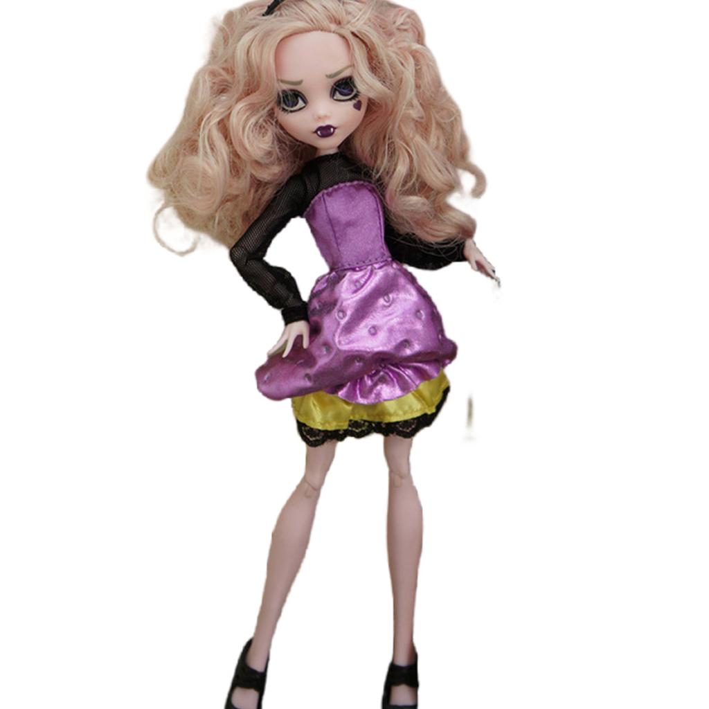 Monstering High Doll Clothing Set Dress Handmade Outfit Chinese Classic Doll Holiday Decors Clothes Girl Dressing Coat Pants