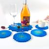 Mandala Diy Homemade Mold Coaster Crystal Dripping for Creative Silicone Mold Crystal Drip Placemat Mold for Diy Craft