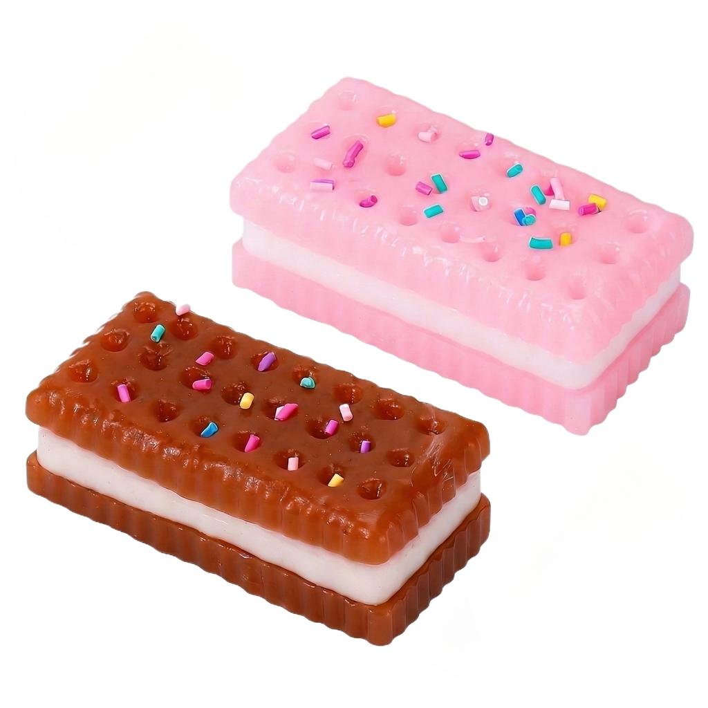 Slow Rebound Silicone Stress Relief Squishy Cookie Squishy Fidget Toys Ultra-Soft Squeeze Toys Fun Enjoy Decompression Toy