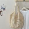 Large capacity tote bag woven bag summer shoulder bag women's hand-woven bag new holiday beach bag