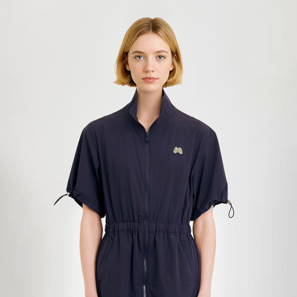 MARTINE GOLF Woven Stretch One-Piece_Navy