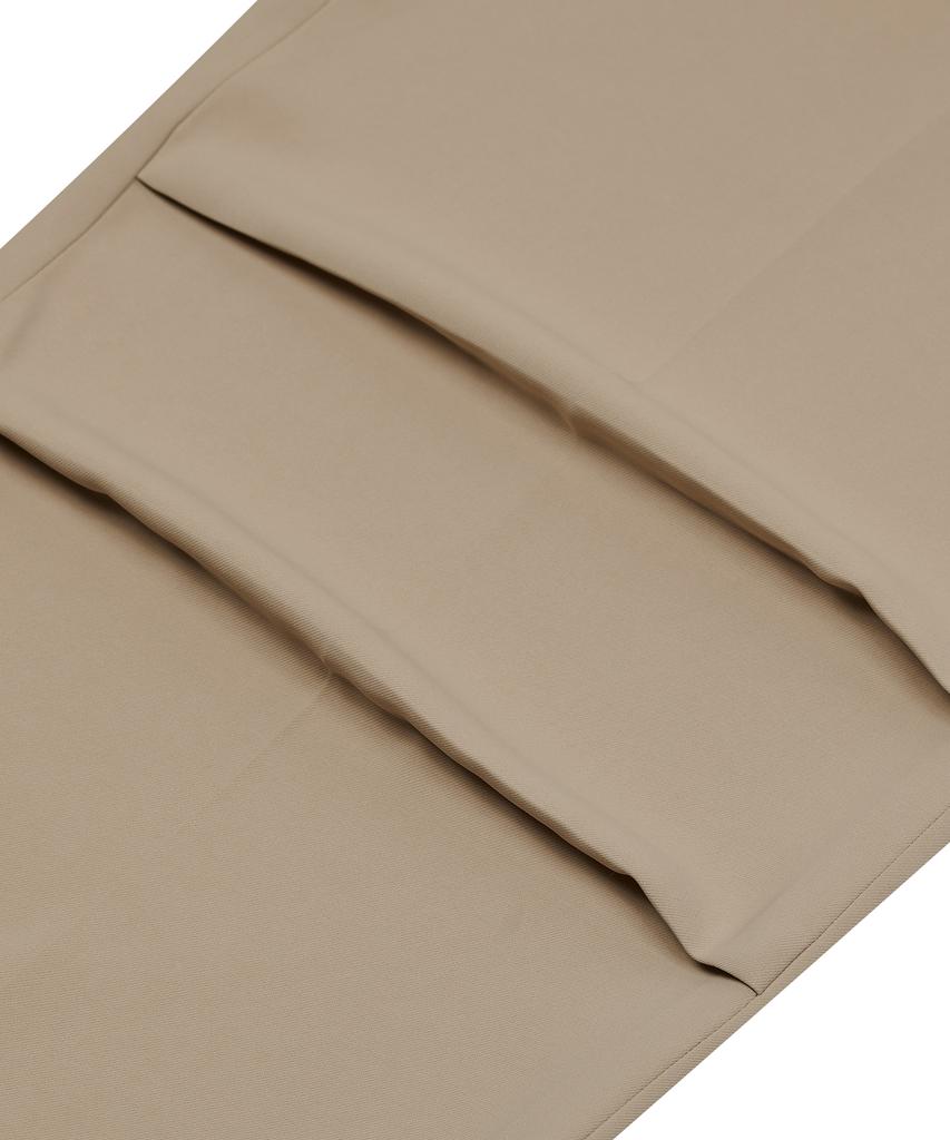 IRONYPORNO WHITELINE 86-Iro269 Monotone Parachute Wide Pants Light Beige
