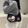 Girls' two-dimensional yuan pain bag crossbody student party large-capacity transparent bar bag small food allowance daily commuting bag