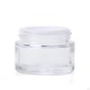 10 Pieces Clear Cosmetic Glass Jar Cream Container Pot for Skin Care Eye Shadow Remover Creams