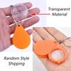 Mini Portable Magnifier Keyring Small Anti-Deformed Reading Aid Keychain for Elderly Clear Vision Portable Magnifying Glass