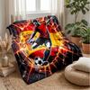 Spain Football Printed Flannel Blanket Skin Friendly Warm Decorative Throw for Indoor Couch Bed Daily Use