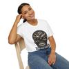 Unisex Softstyle T-Shirt Constellation Skull Moon Teeth Cracked Light Gothic