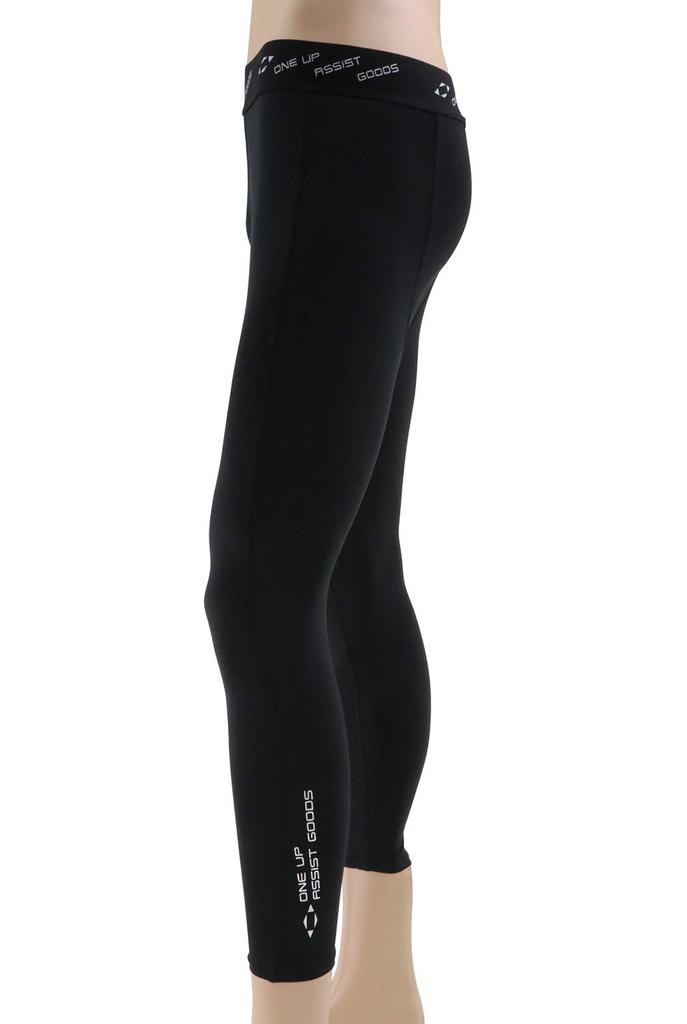 [SK11] Spodnie robocze ONE UP ASSIST GOODS Miękkie, kompresyjne, długie spodnie, pochłaniające pot, szybkoschnące, rozciągliwe, męskie, czarne, rozmiar M