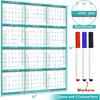 24" x 36" 2026 Wall Calendar with 3 Pack Fineliner Color Pens, Large 12 Month Annual Yearly Planner, Erasable Wet & Dry Erase Laminated Calendar for