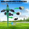 Watering Sprinkler 360 Degree Rotating Garden Sprinkler Large Area Coverage Lawn Sprinkler with Spike for Plant Irrigation