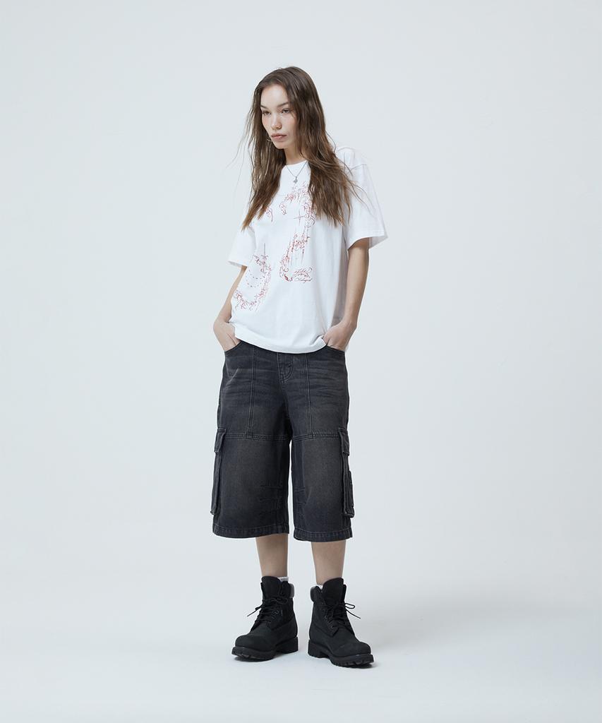 MAHAGRID Heart Tattoo Tee White(Mg2Gmmt512A)