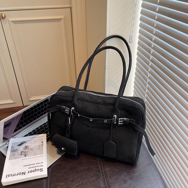 Mittelalterliche Achseltasche Damen Herbst 2025 neu Maillard-Stil Bowlingtasche großes Fassungsvermögen Schulter Pendler Damentasche