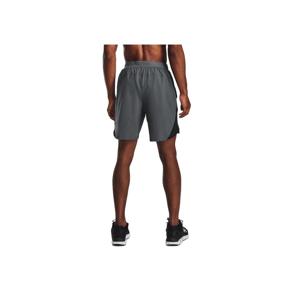 Under Armour Logo Pattern Casual Breathable Sports Shorts Men Bottoms Peach Grey 1361493-014