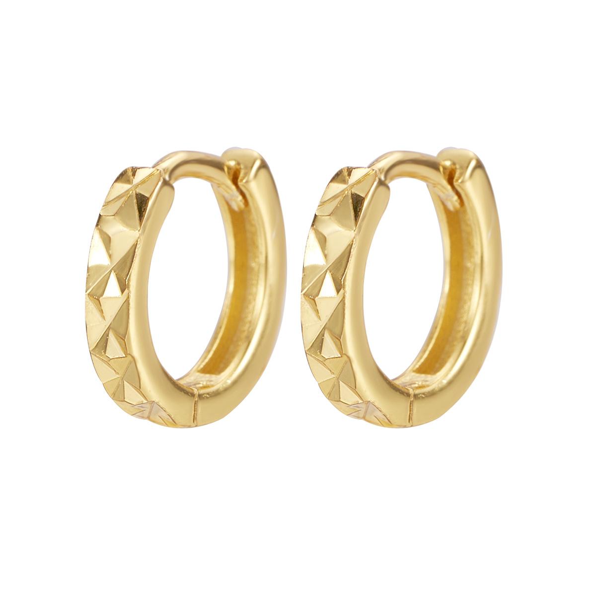 

Серьги-пряжки в виде цыганской звезды из стерлингового серебра S925, модные, легкие, роскошные, с ромбовидной огранкой, простые, круглые, темпераментные серьги 925 Silver