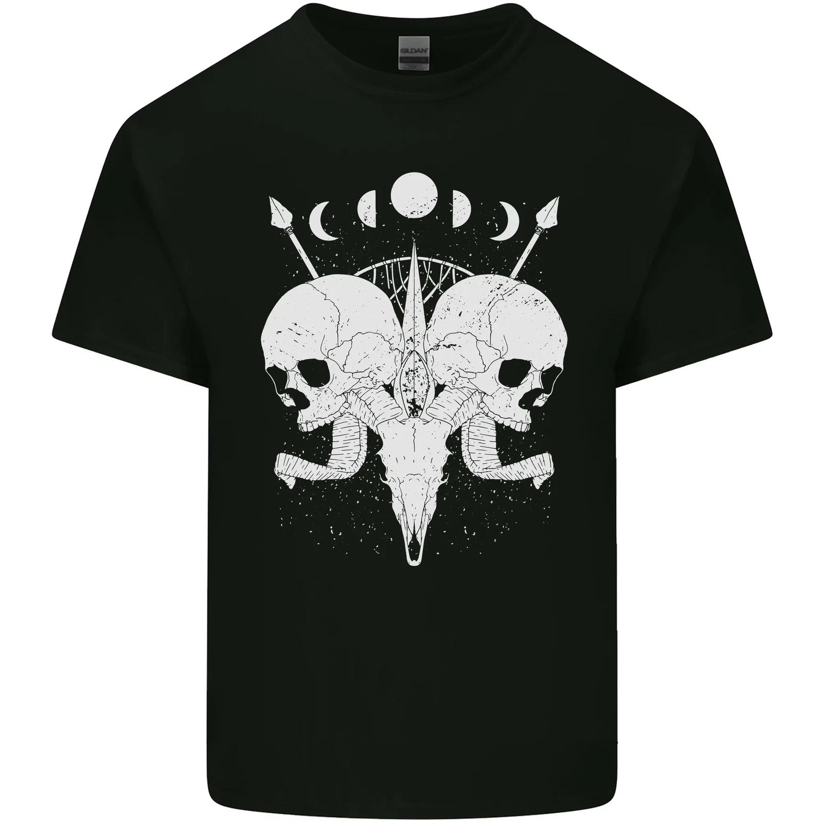 Moon Skulls Kids T-Shirt Childrens 2XL