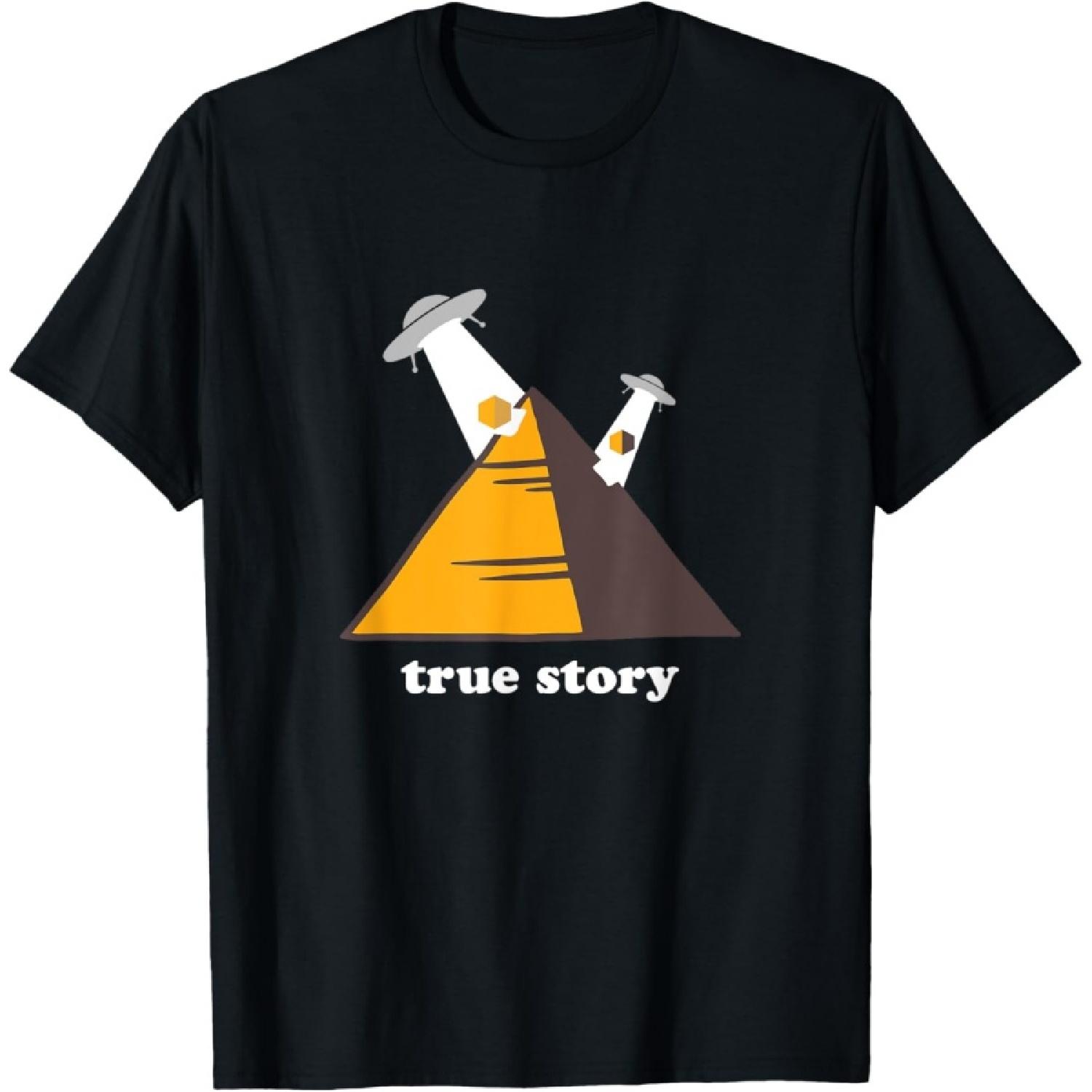 Aliens Built the Egyptian Pyramids T-Shirt S