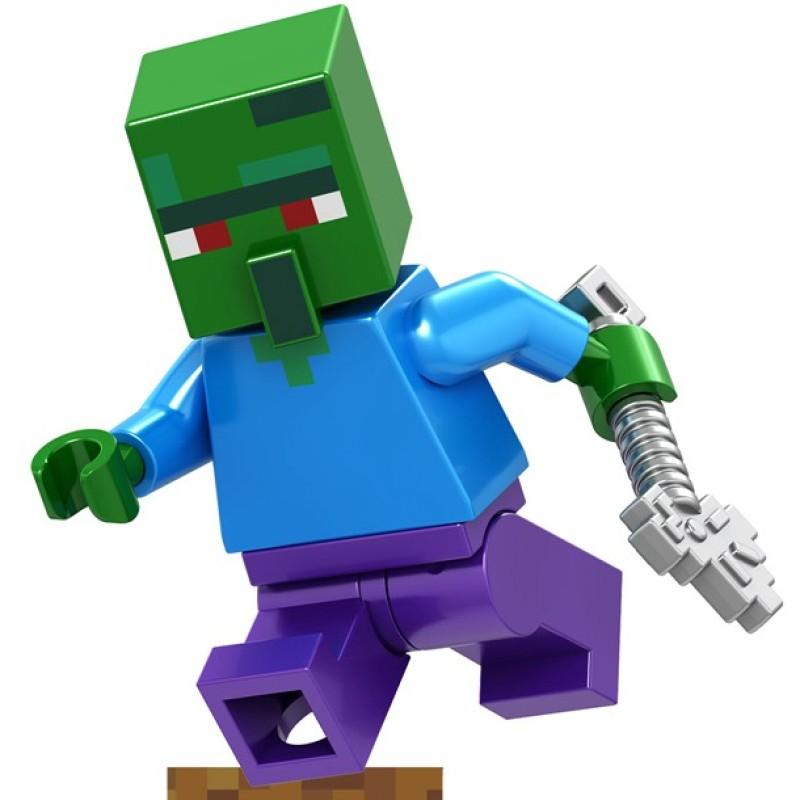 Minifiguren Bausteine ​​Spielzeug World Series Baustein-Minifiguren für Kinder Minecraft Eisen