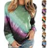 Women's Spring And  Printed Round Neck Long Sleeve Casual T-Shirt